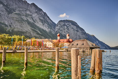 Gemeinde Schönau Landkreis Berchtesgadener_Land Königssee Anlegestelle St. Bartholomä (Dirschl Johann) Deutschland BGL